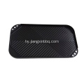 Շրջելի Griddle Plate Pan ալյումինե Երկկողմանի Գրիլ